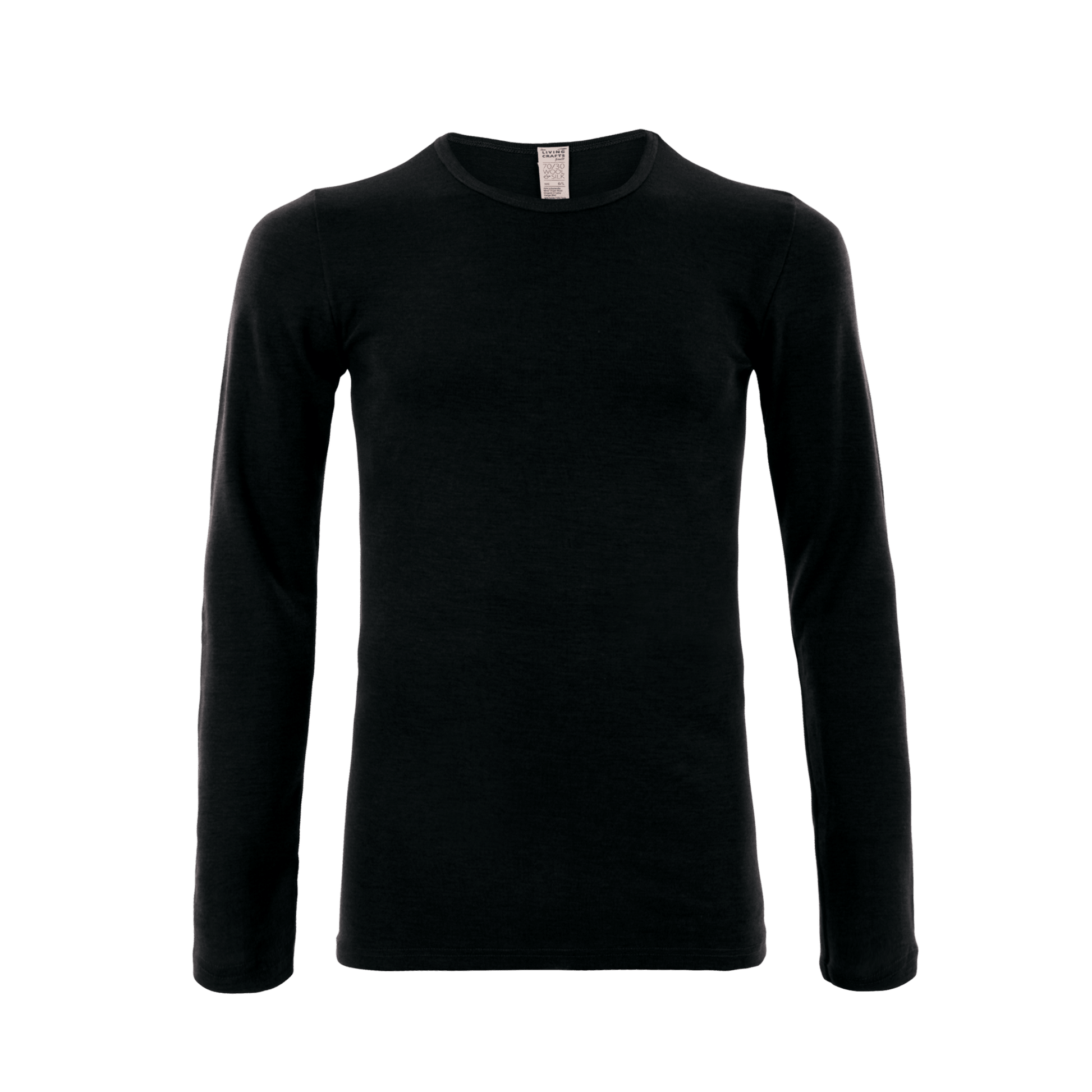 Organic Wool & Silk Long Sleeve T-shirt: Mens - REGN