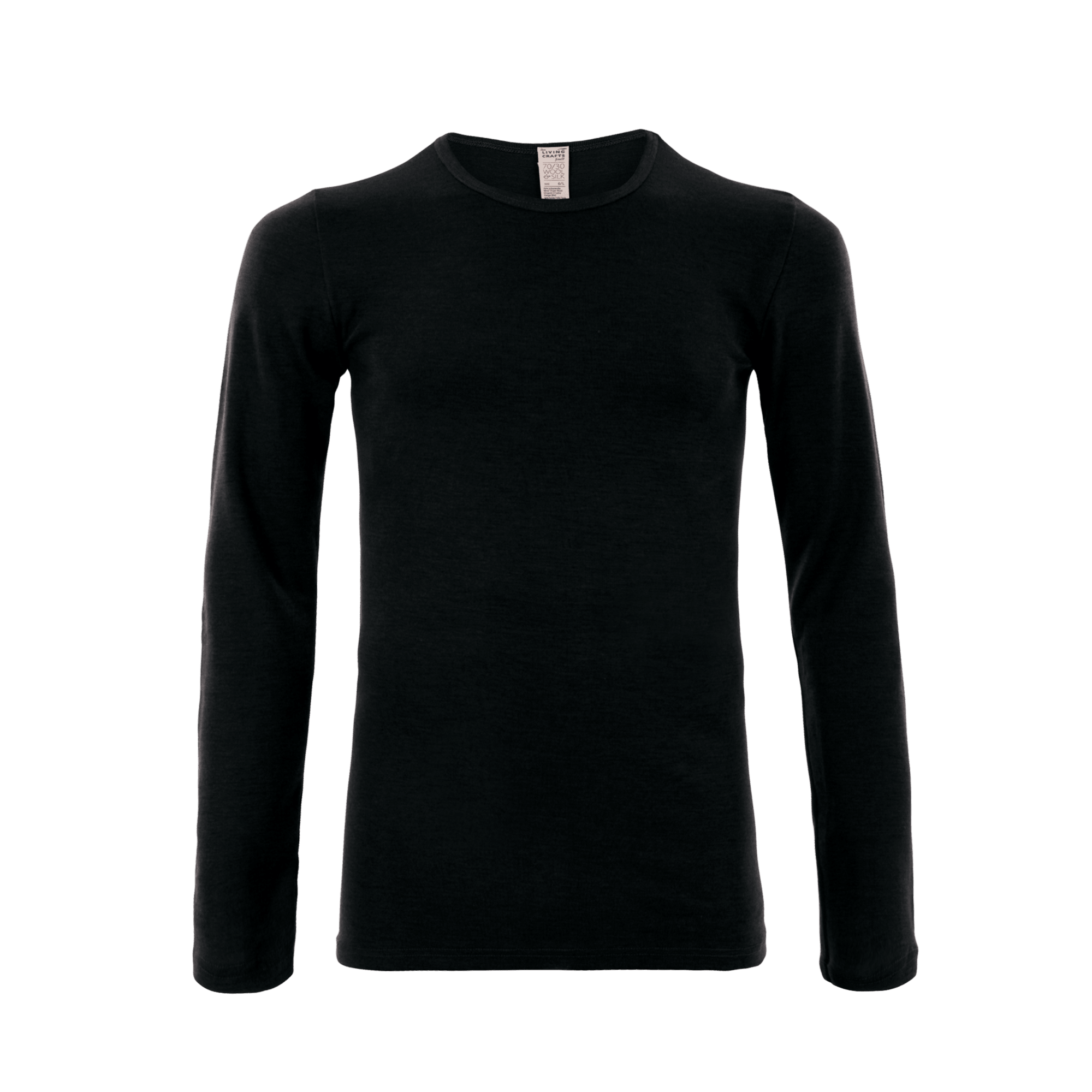 Organic Wool & Silk Long Sleeve T-shirt: Mens - REGN