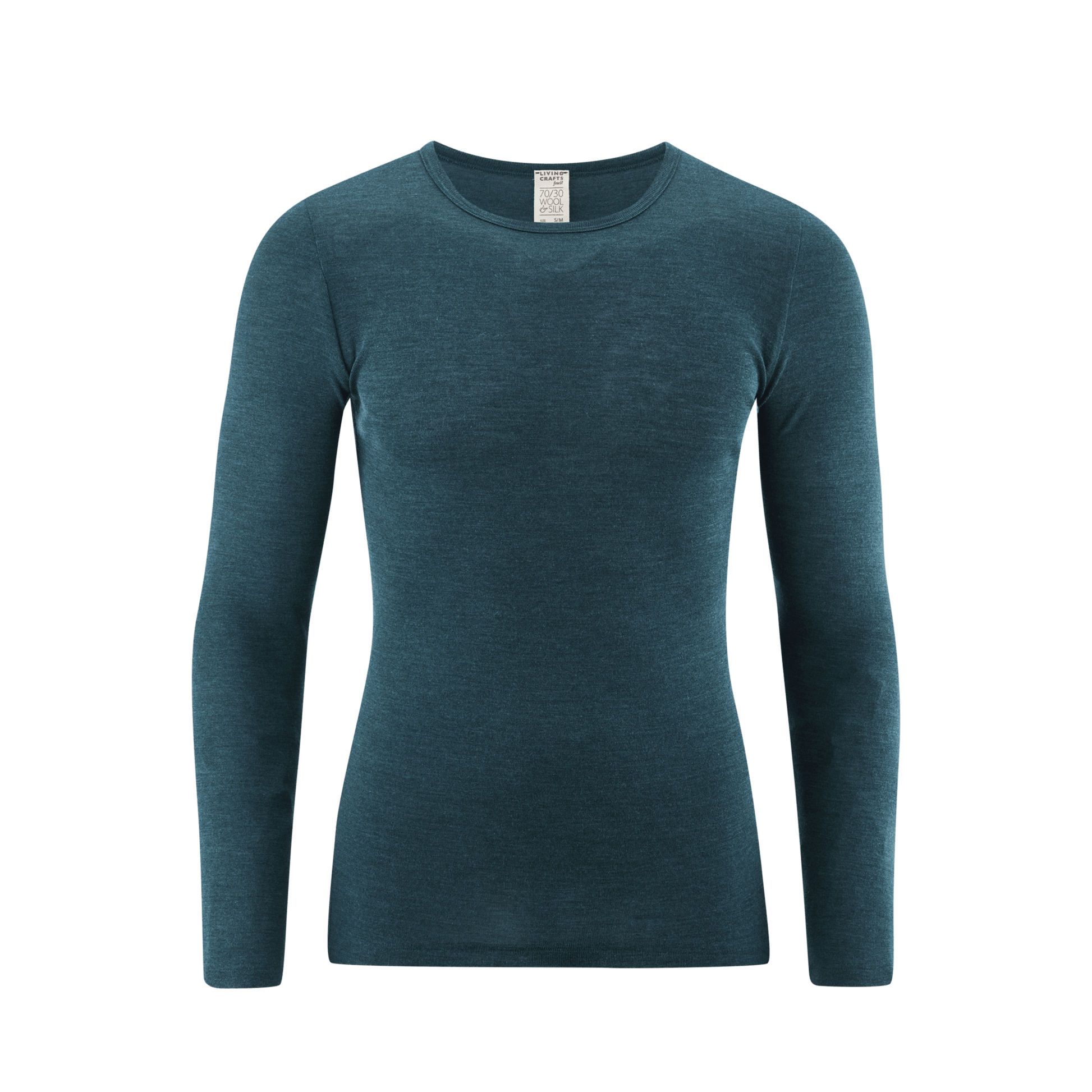 Organic Wool & Silk Long Sleeve T-shirt: Mens - REGN