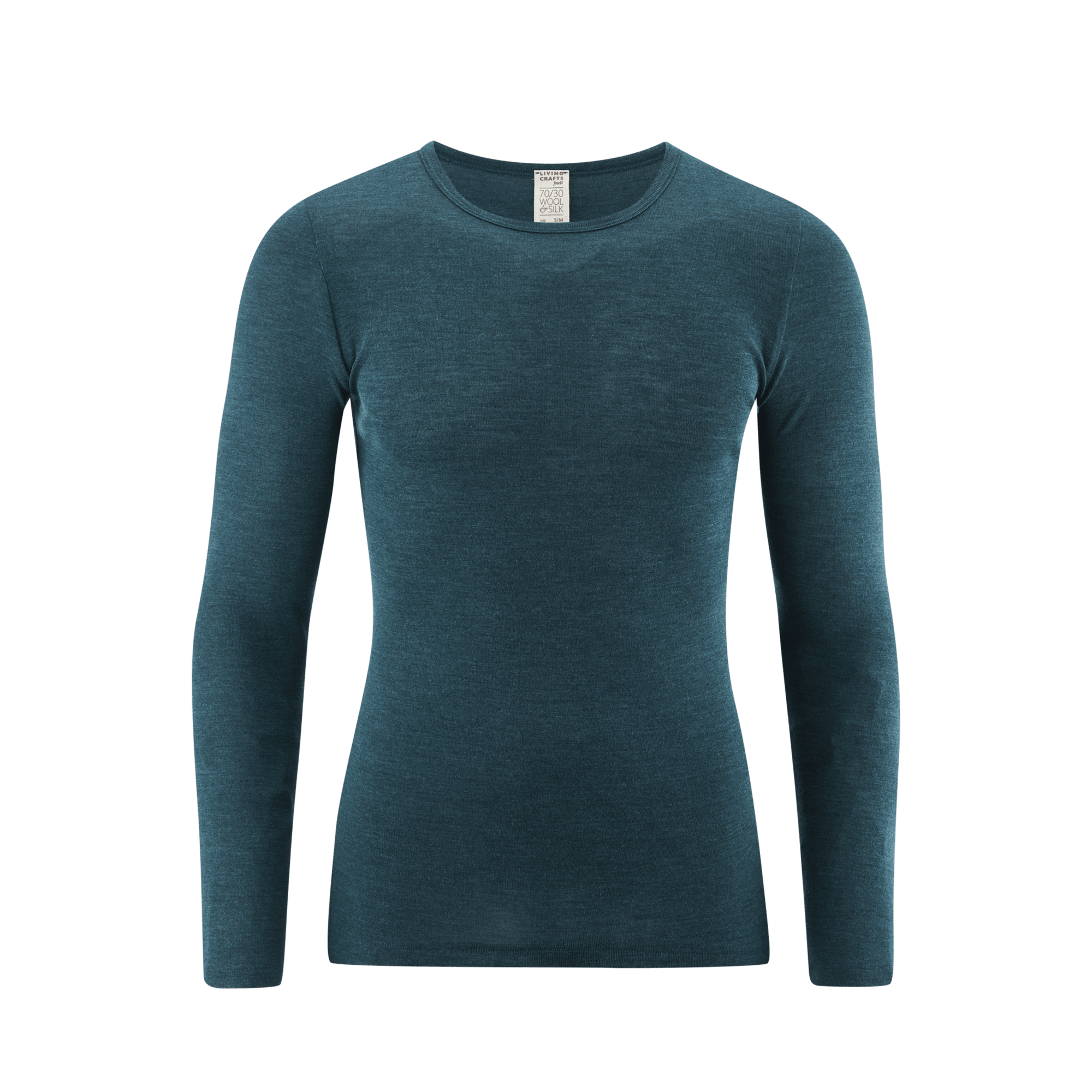 Organic Wool & Silk Long Sleeve T-shirt: Mens - REGN
