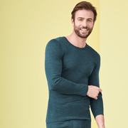 Organic Wool & Silk Long Sleeve T-shirt: Mens - REGN