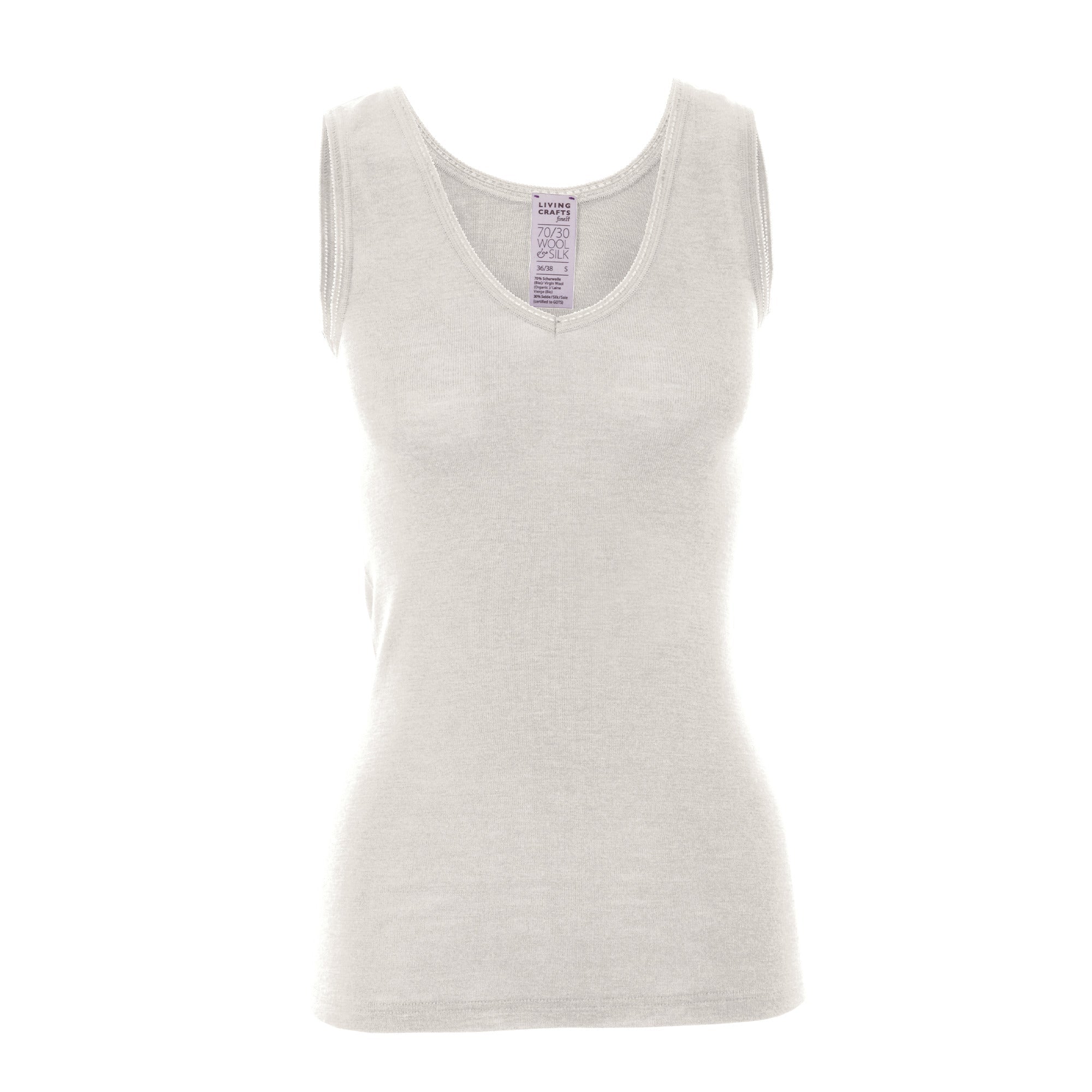 Organic Wool & Silk Vest: Womens - REGN