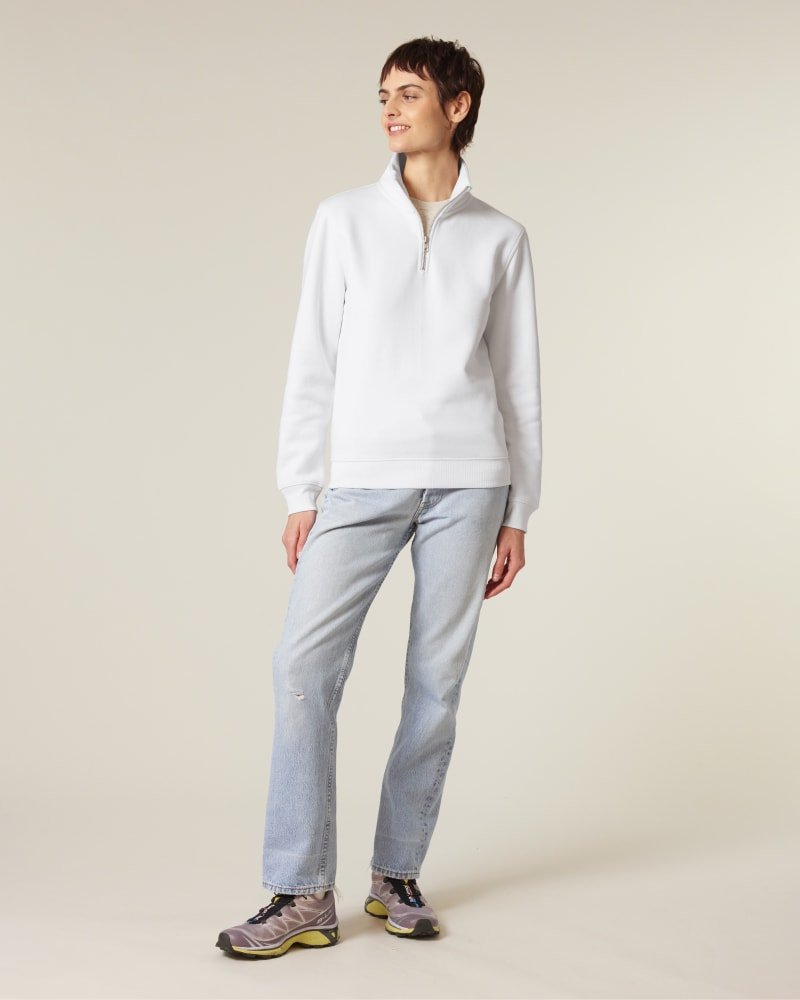 Organic Zip Neck Sweatshirt: Unisex - REGN