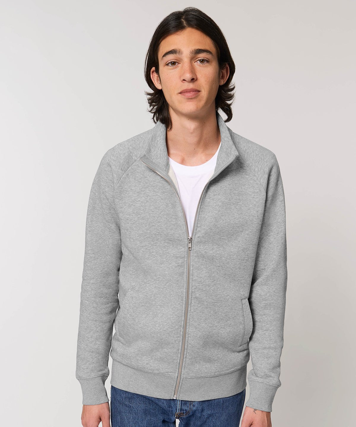 Organic Zip-Through Sweatshirt: Mens - REGN