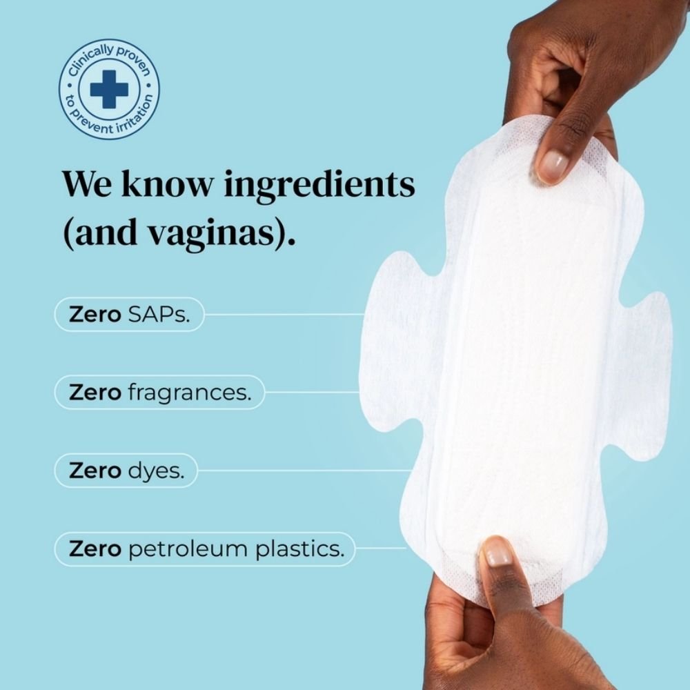 Pads with Wings | Maxi / Night+ | Extra Long | Plastic - Free | Vegan (10 Pack) - REGN