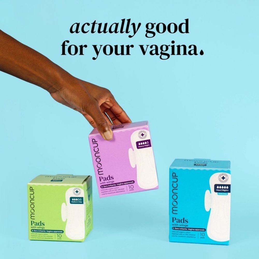 Pads with Wings | Maxi / Night+ | Extra Long | Plastic - Free | Vegan (10 Pack) - REGN