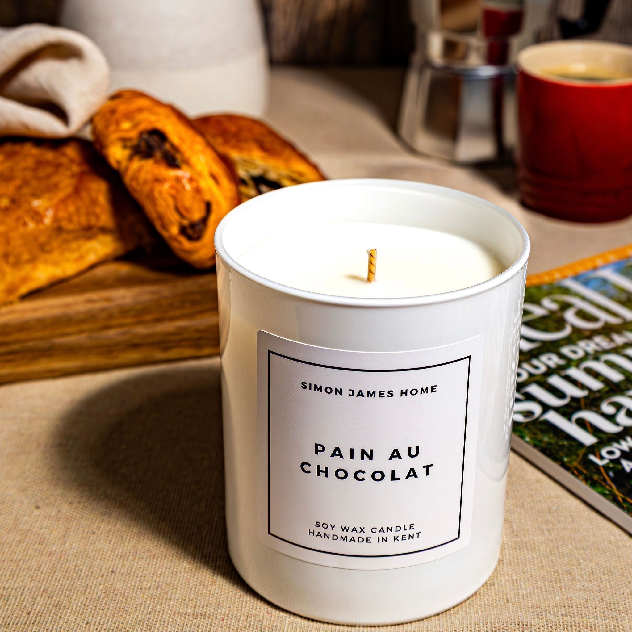 Pain au Chocolat Candle - Luxury Soy Wax - Simon James Home - REGN