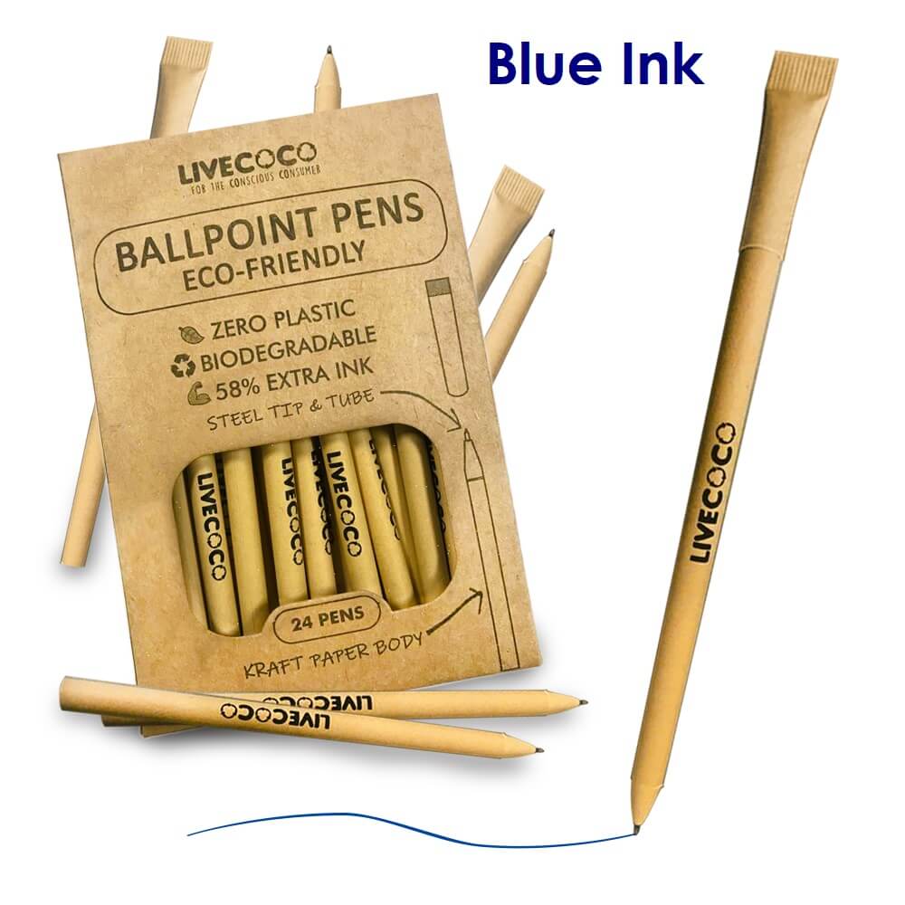Paper Ballpoint Pens - 24 Pack - REGN