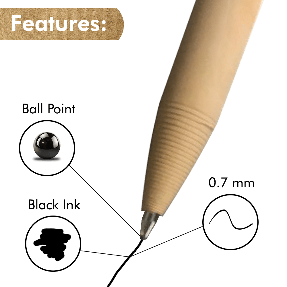 Paper Ballpoint Pens - 24 Pack - REGN