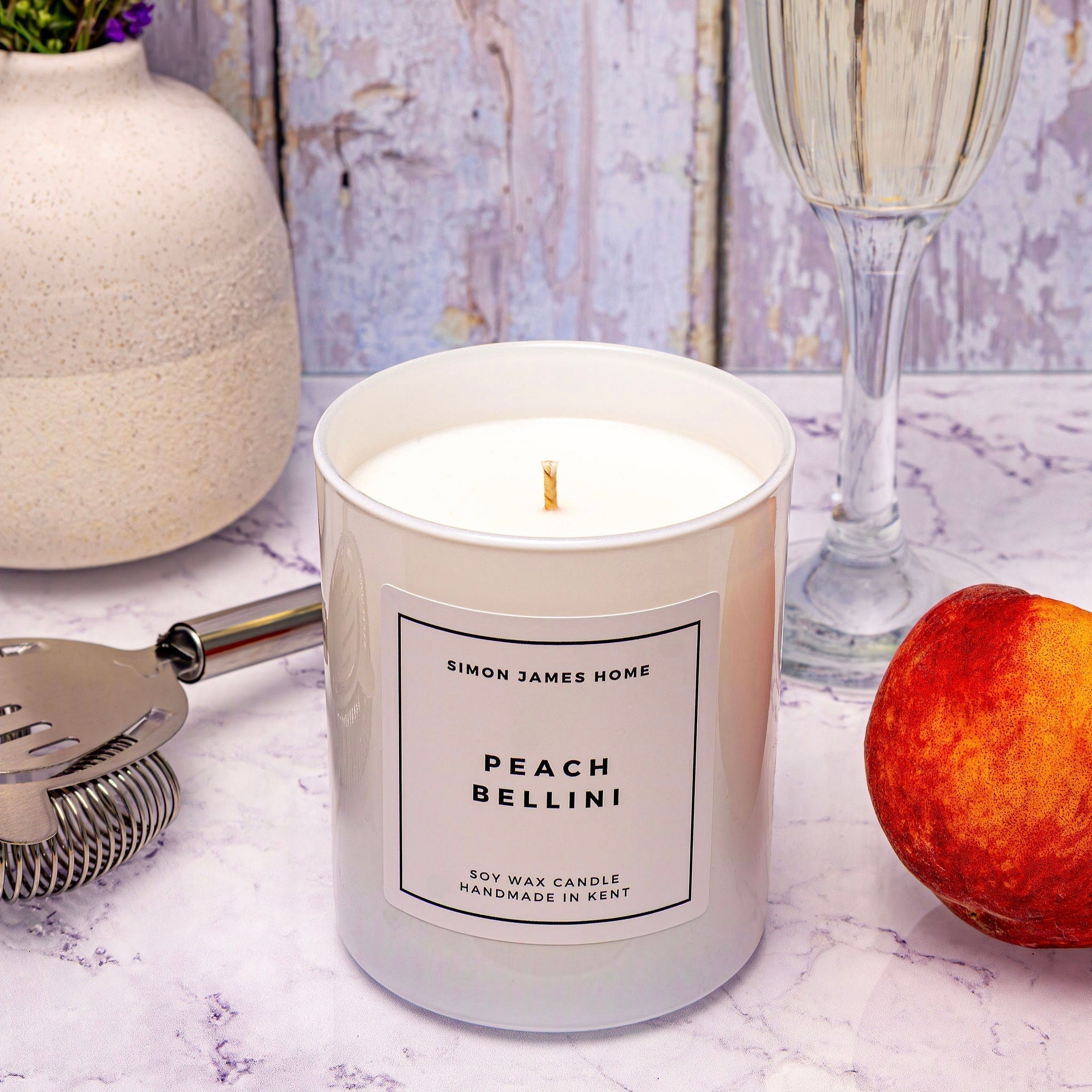 Peach Bellini Candle - Luxury Soy Wax - REGN