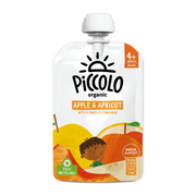 Piccolo Organic Apple & Apricot Baby Food Pouch 100g 4m+ - REGN