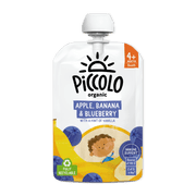 Piccolo Organic Apple Banana & Blueberry Baby Food Pouch 100g 4m+ - REGN