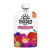 Piccolo Organic Blushing Berries Pear & Banana Baby Food 100g 4m+ - REGN