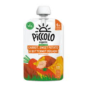 Piccolo Organic Carrot Sweet Potato & Butternut Squash Baby Food 100g 4m+ - REGN