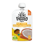 Piccolo Organic Pear Banana Coconut Milk & Baby Rice 100g 4m+ - REGN