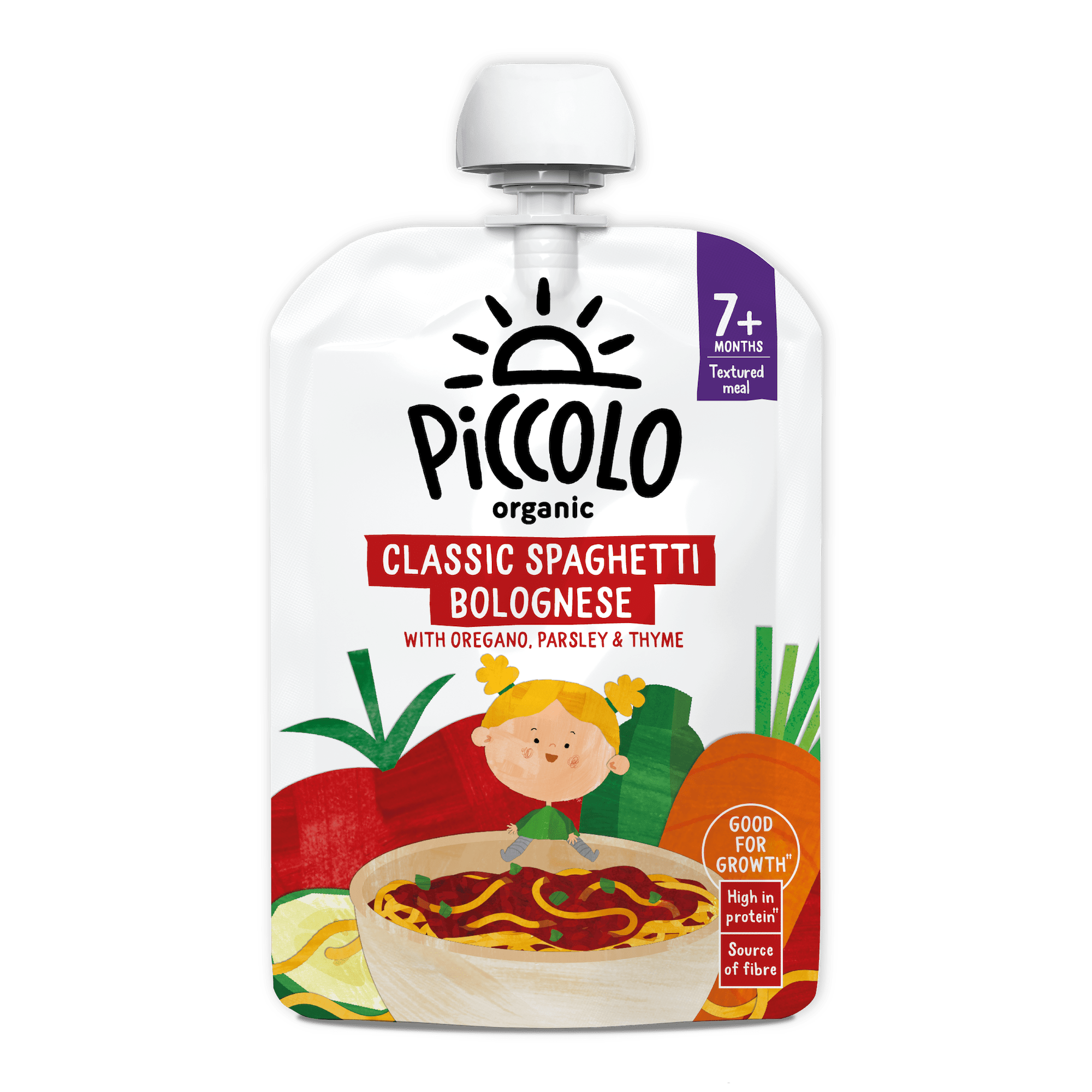 Piccolo Organic Spaghetti Bolognese Baby Food 130g 7m+ - REGN