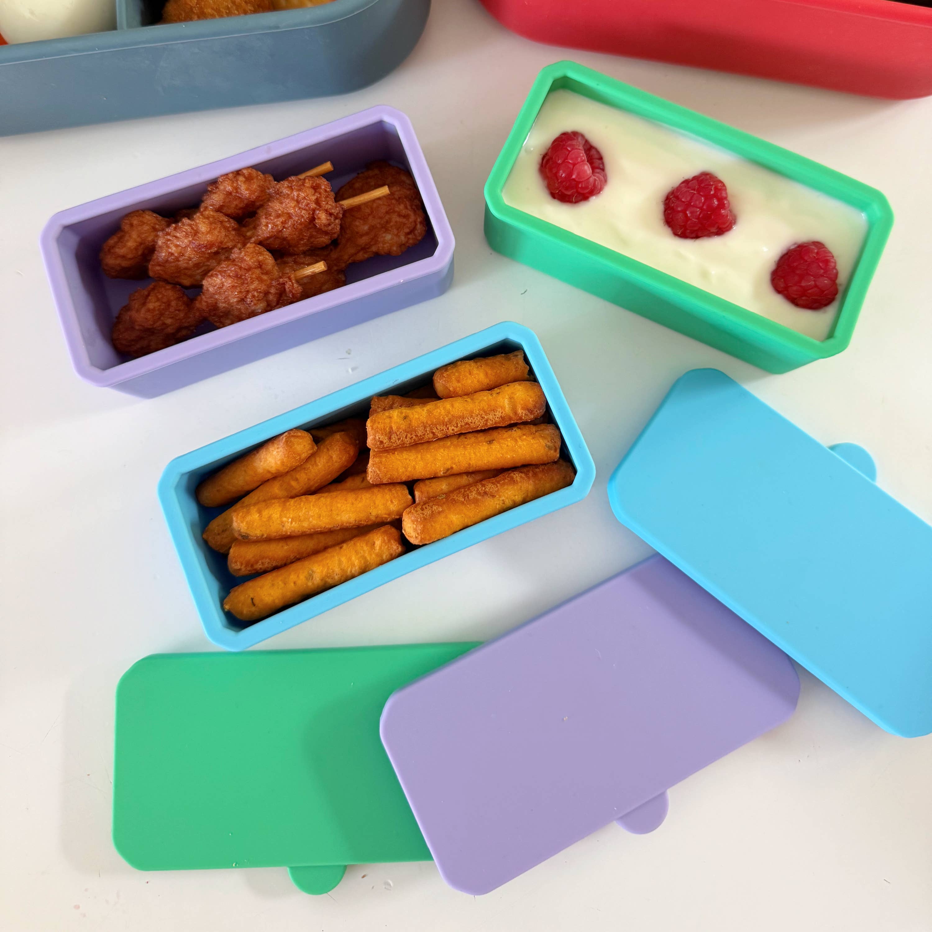 Pick Plates Large Pick & Dip Pots – Leakproof Silicone Sauce Containers 3 Pack - REGN