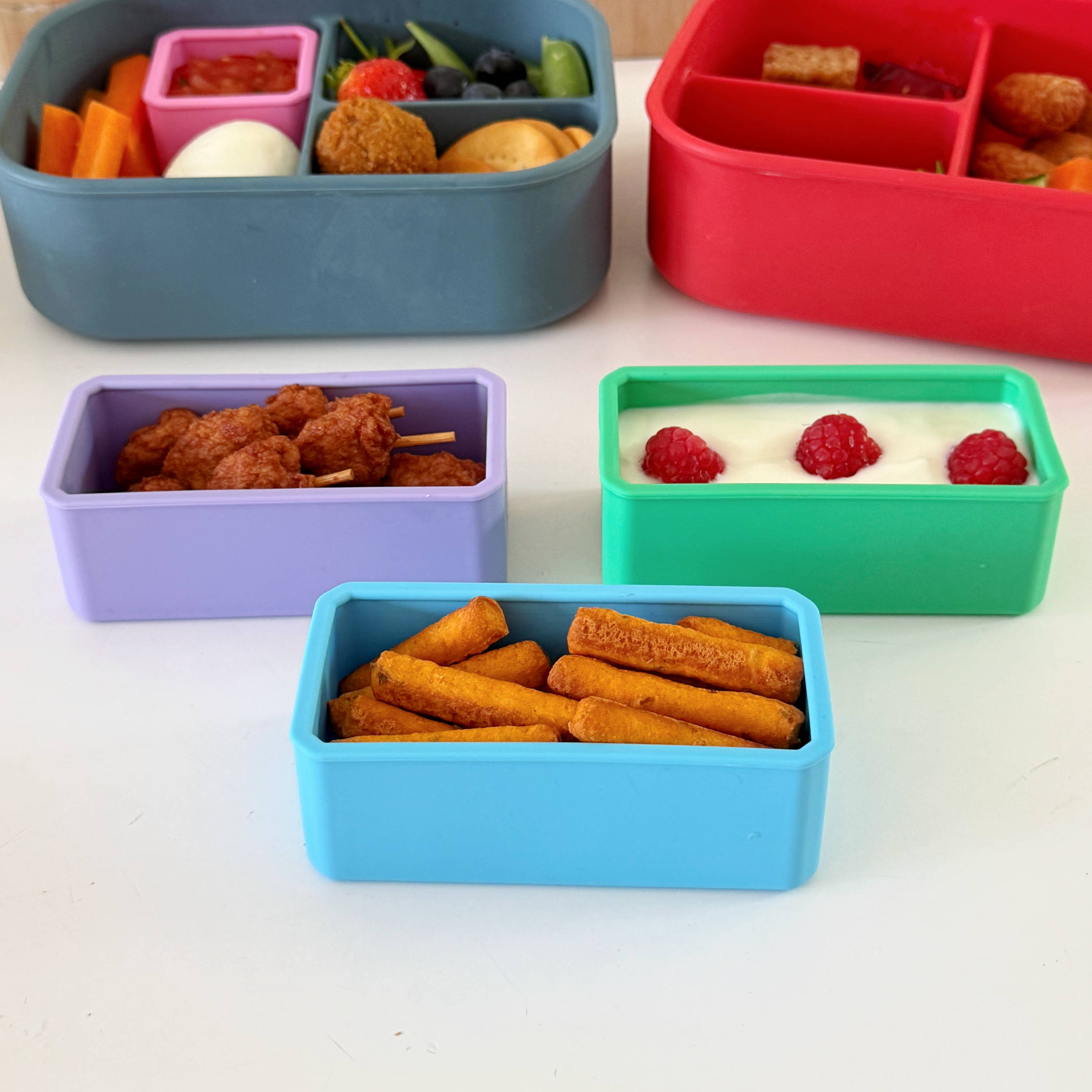 Pick Plates Large Pick & Dip Pots – Leakproof Silicone Sauce Containers 3 Pack - REGN