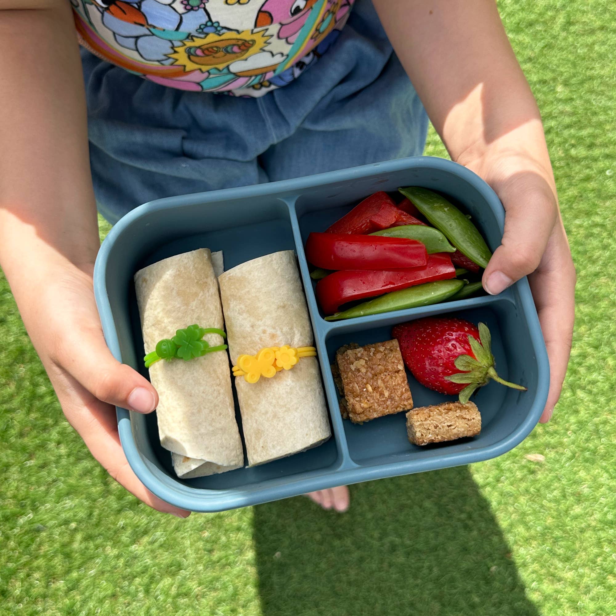 Pick Plates Pick Box Classic Silicone Lunch Box – 3 Compartment 750ml - REGN