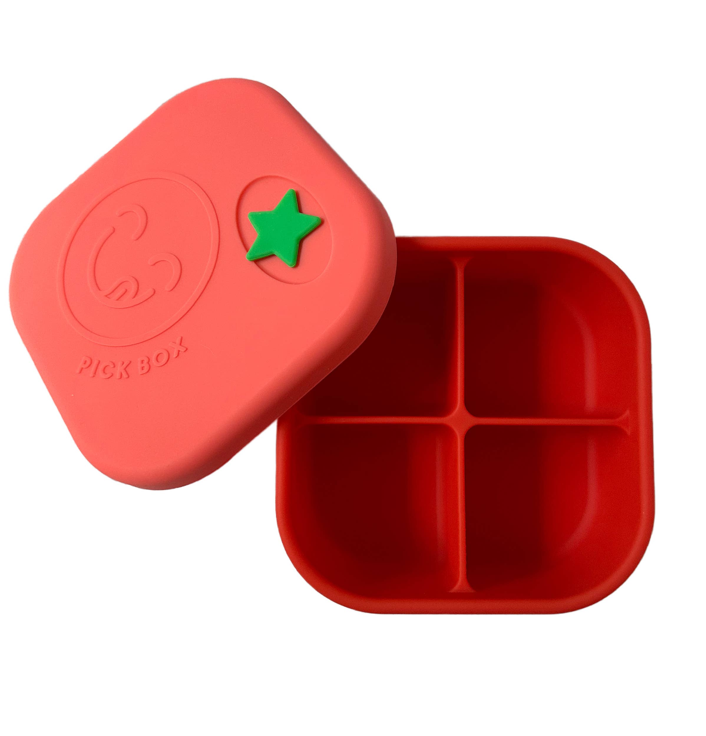 Pick Plates Pick Box Snack Silicone Snack Box – 4 Compartment 500ml - REGN