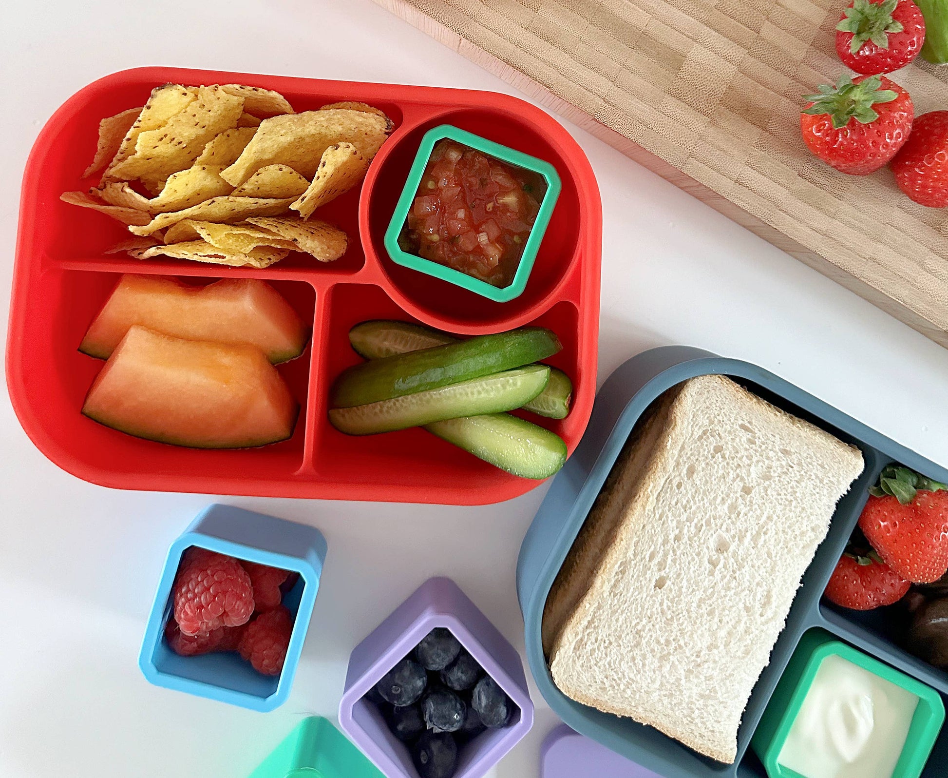 Pick Plates Pick & Dip Pots – Leakproof Silicone Dip Containers 3 Pack - REGN