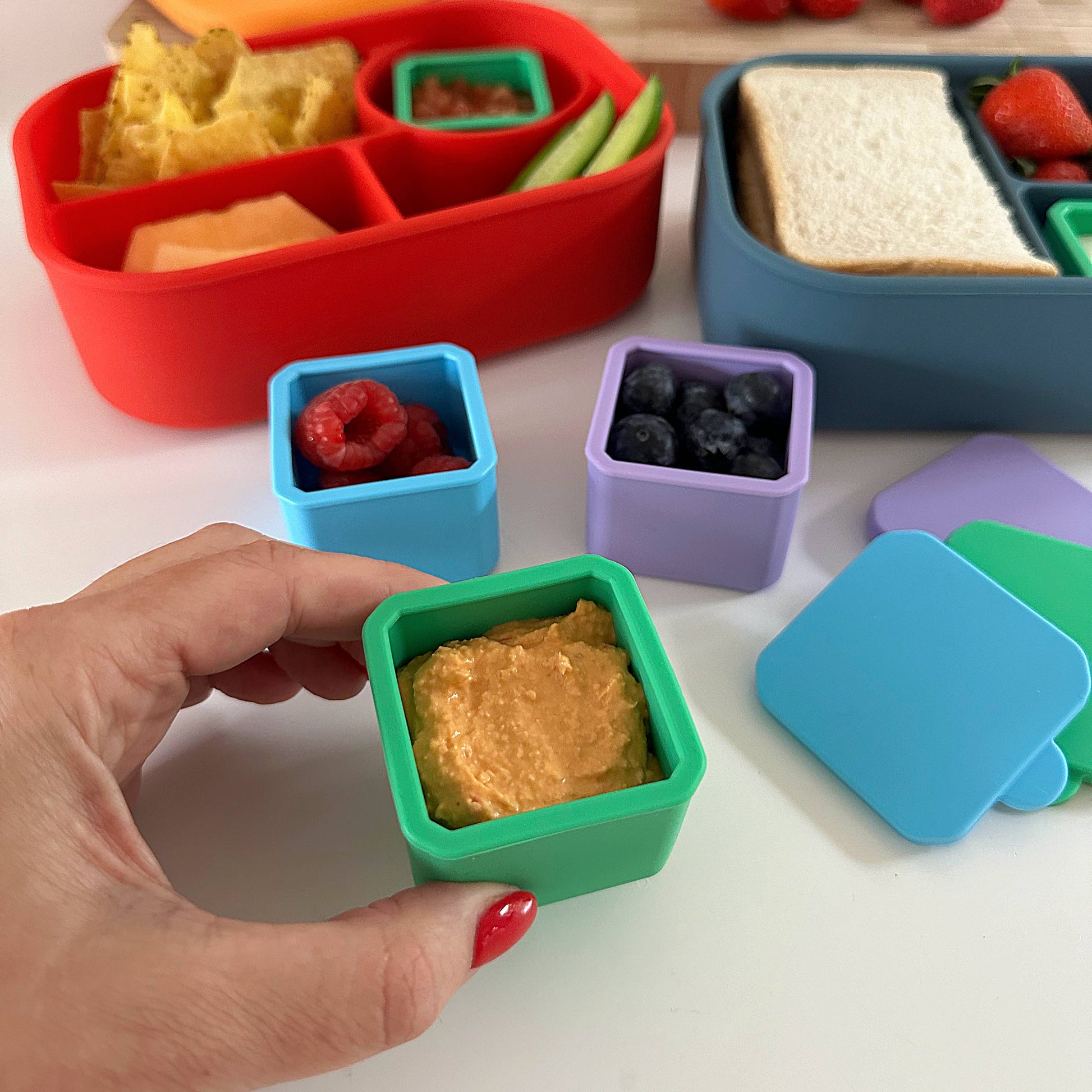 Pick Plates Pick & Dip Pots – Leakproof Silicone Dip Containers 3 Pack - REGN