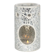 Pillar Crackle Glass Wax Burner - REGN
