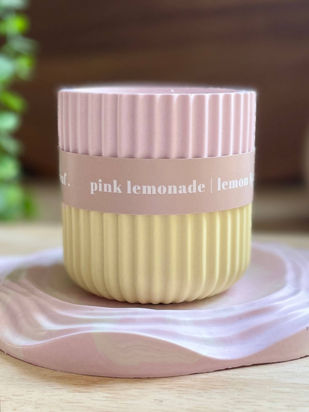 Pink Lemonade Soy Candle – Pastel - Inspired Sweet Home Fragrance - REGN