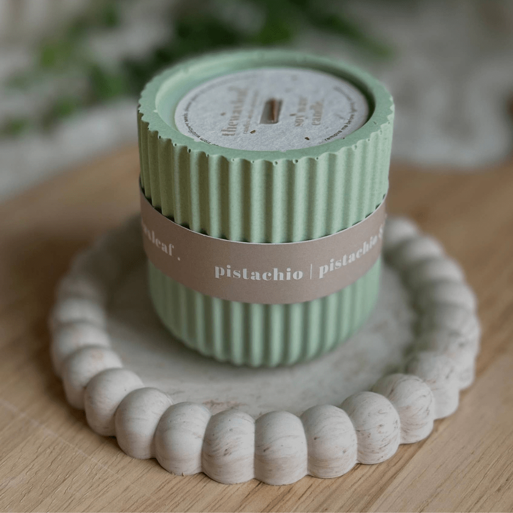 Pistachio Scented Soy Wax Refillable Candle – Sage | Up to 32 Hours - REGN