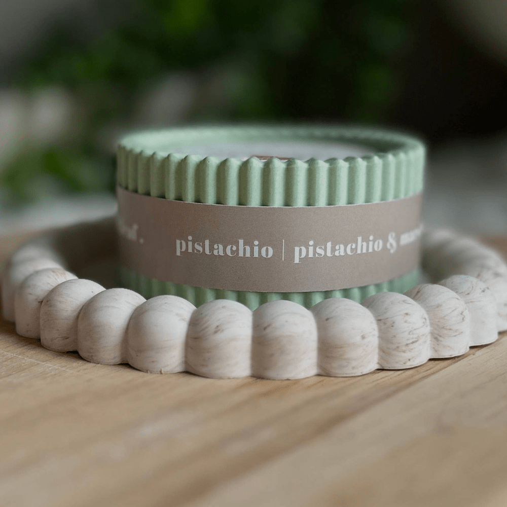 Pistachio Scented Soy Wax Refillable Small Candle – Sage | Up to 16 Hours - REGN