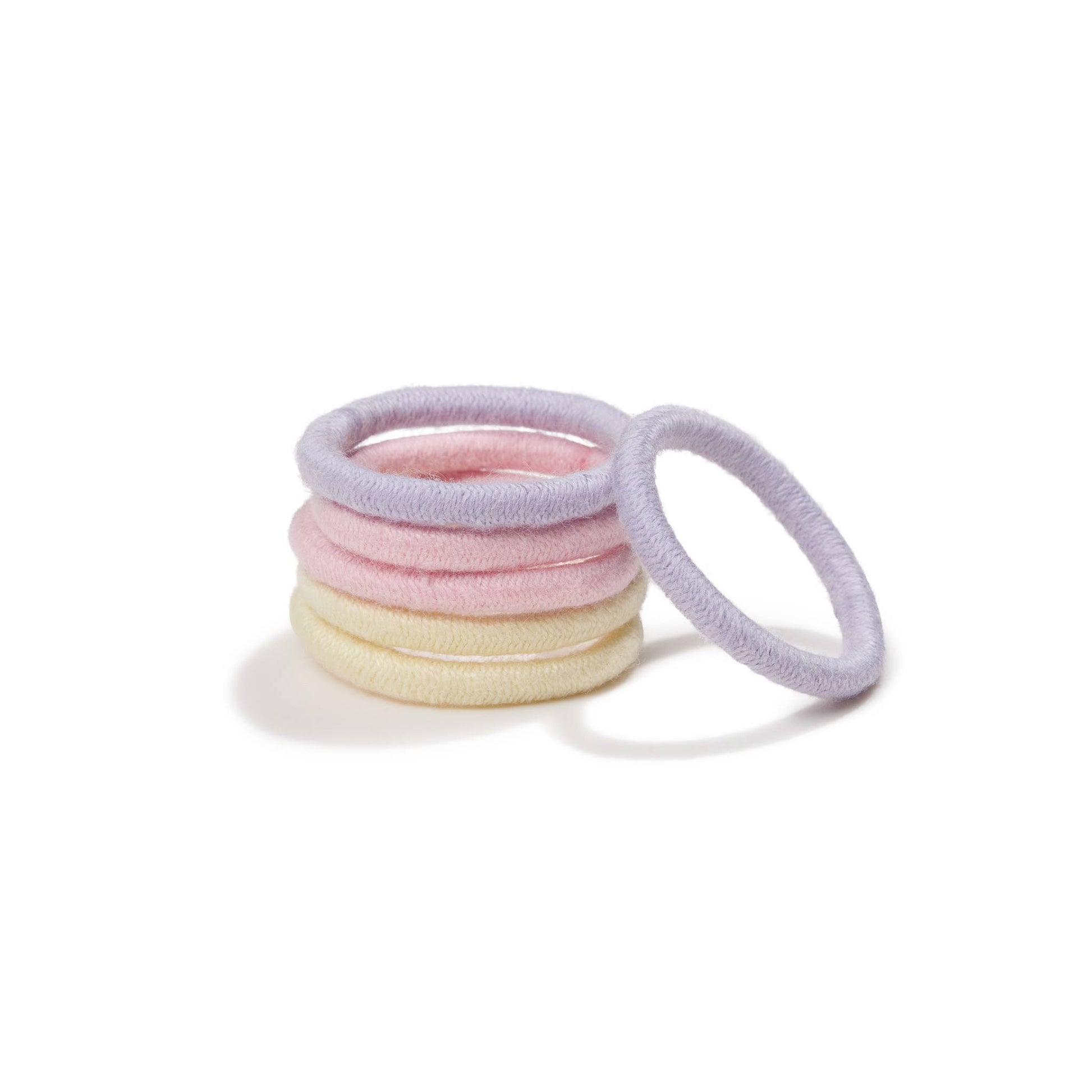 Plastic - Free Round Hair Ties Mini 6 - Pack – Pastel Blooms - REGN