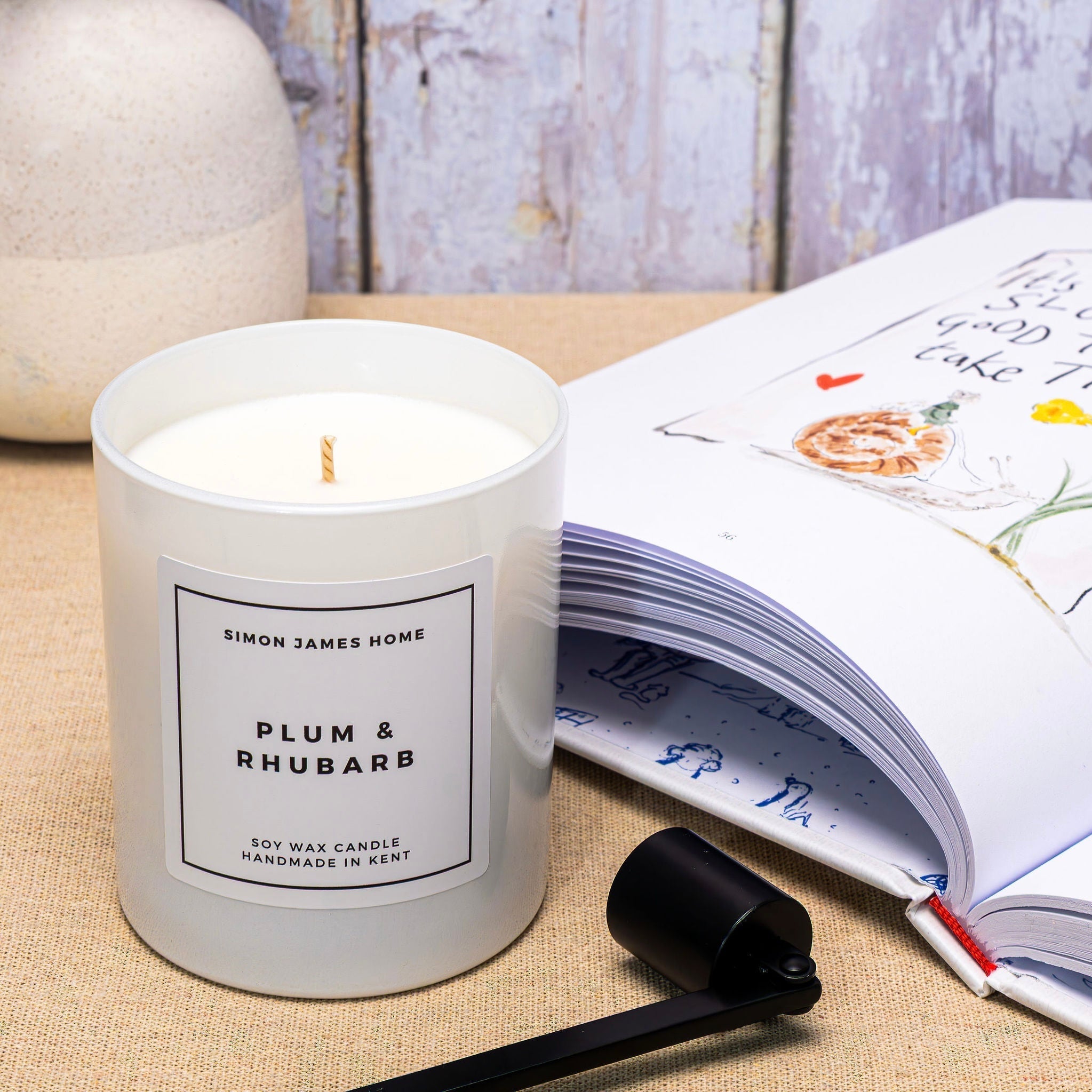 Plum & Rhubarb Candle - Luxury Soy Wax - REGN