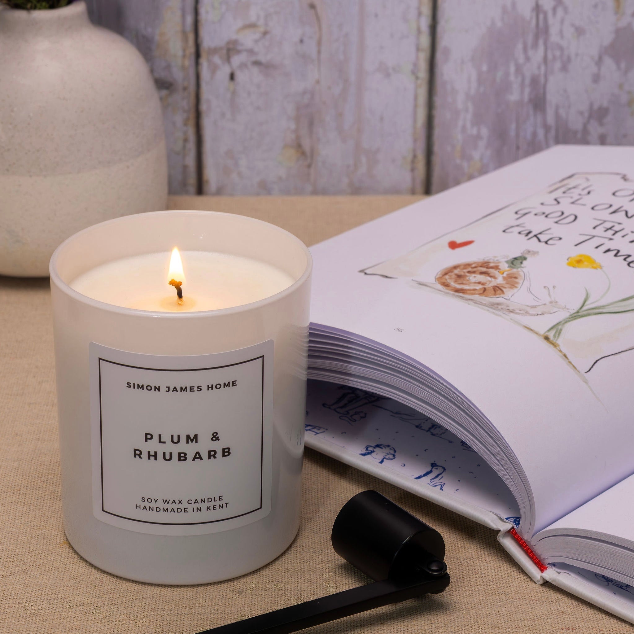 Plum & Rhubarb Candle - Luxury Soy Wax - REGN