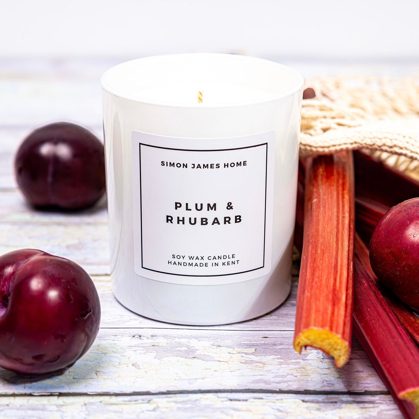 Plum & Rhubarb Candle - Luxury Soy Wax - REGN