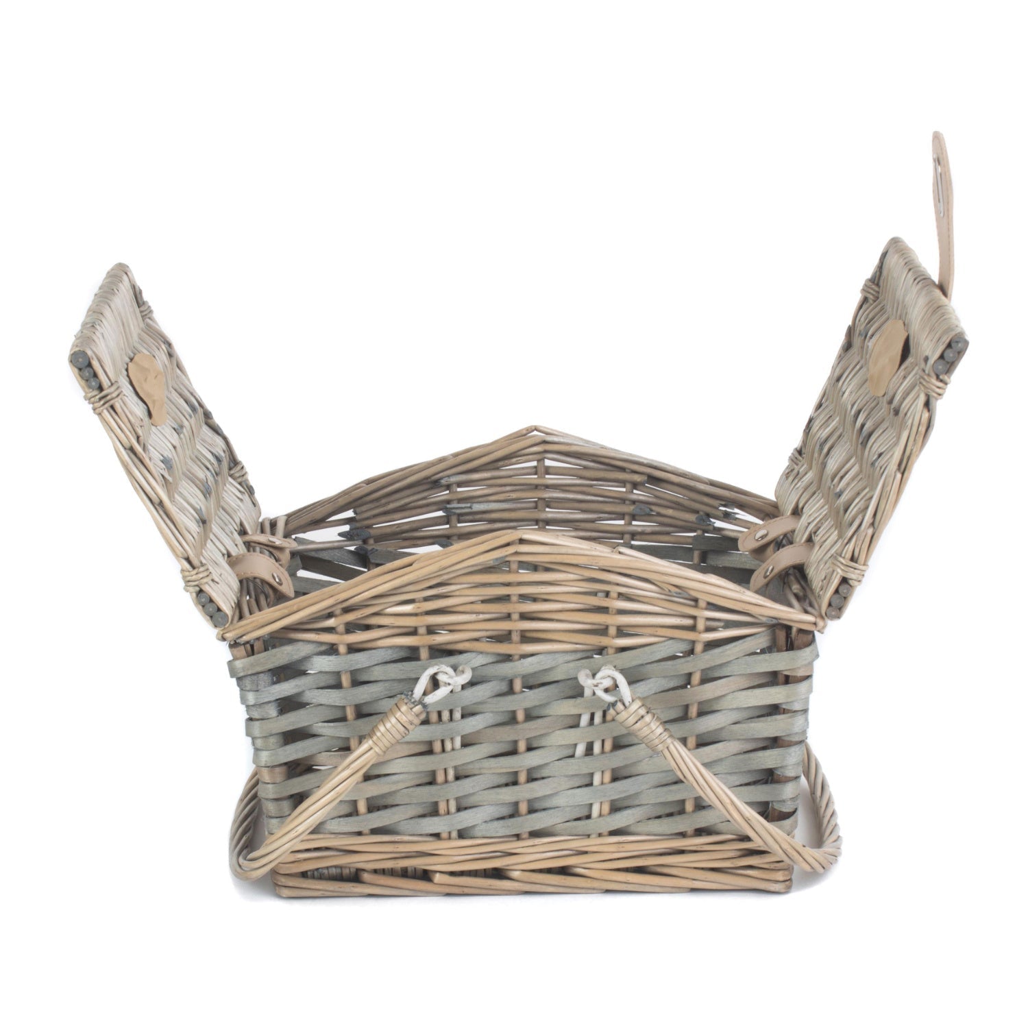 Poplar Antique Wash Swing Handled Hamper - REGN