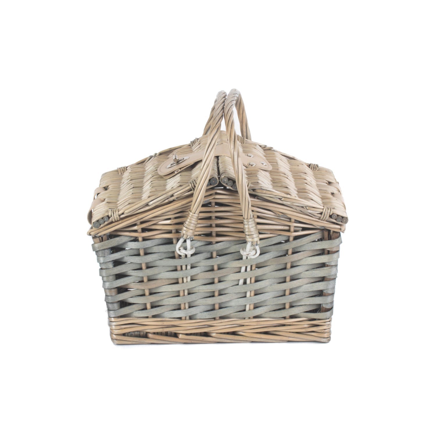 Poplar Antique Wash Swing Handled Hamper - REGN