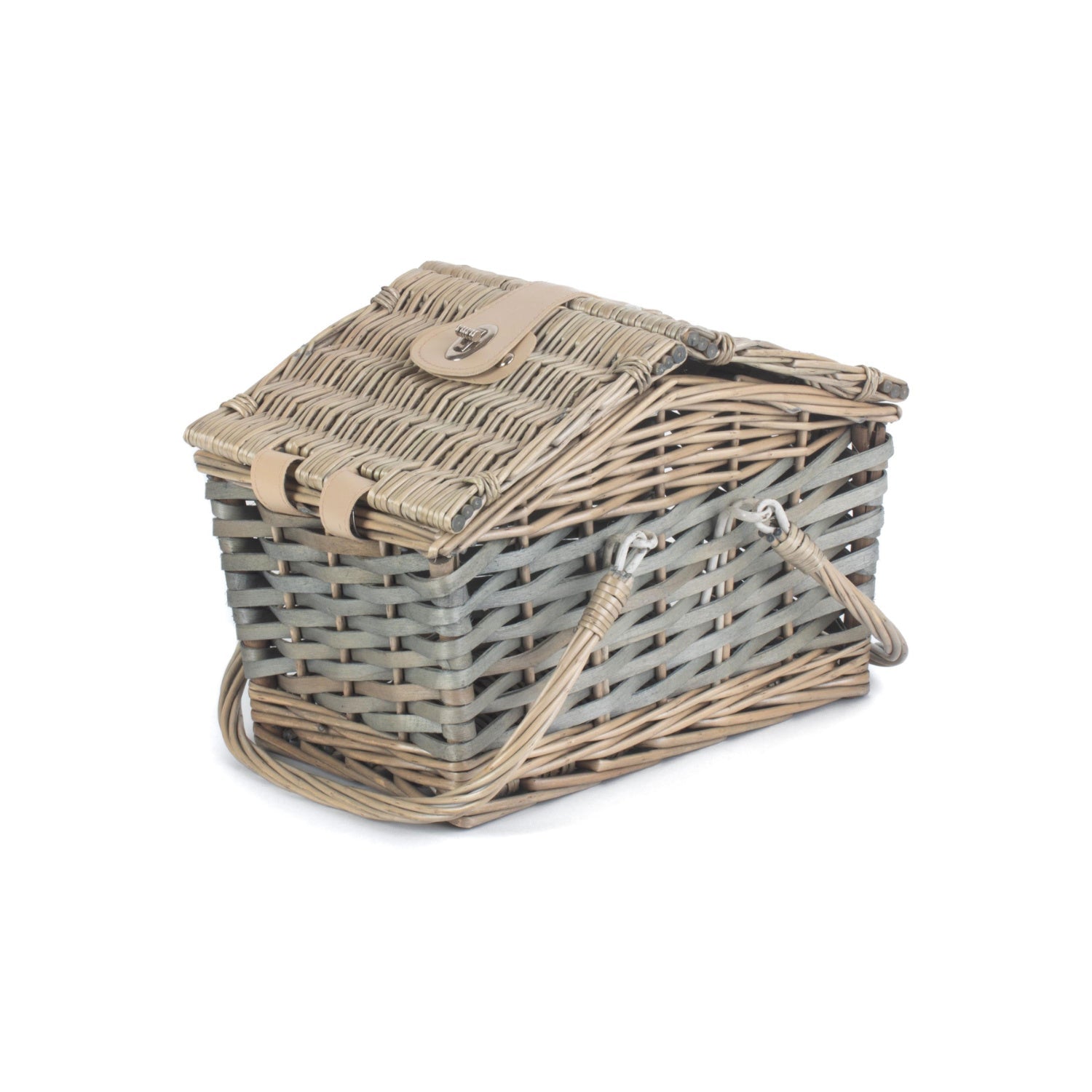 Poplar Antique Wash Swing Handled Hamper - REGN