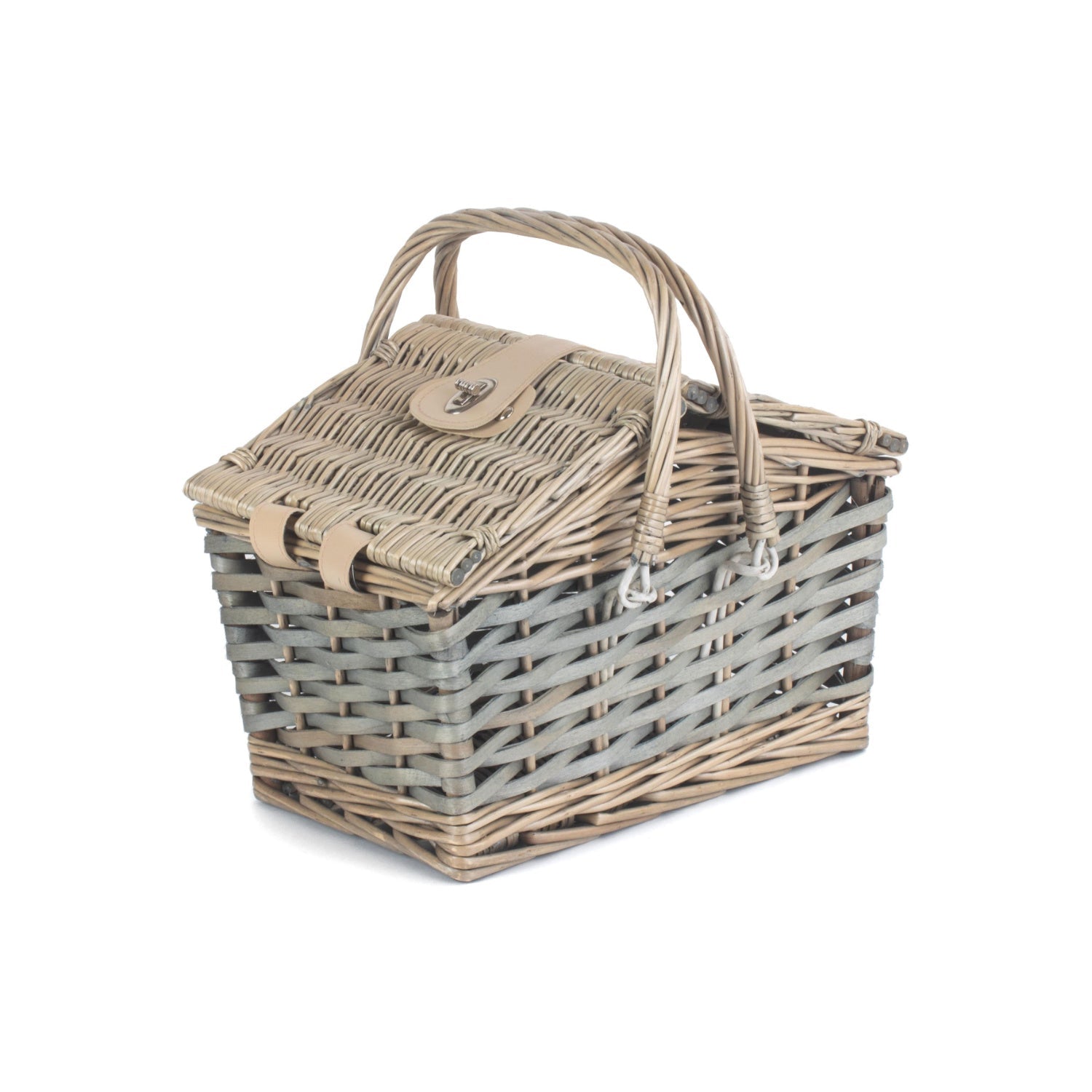 Poplar Antique Wash Swing Handled Hamper - REGN