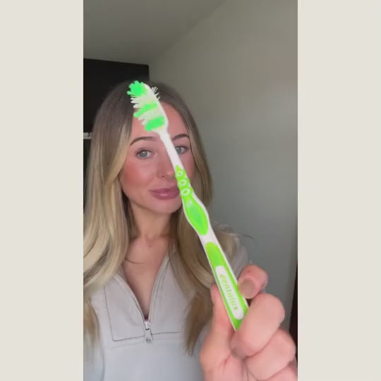 Load video: Kids Bamboo Eco Friendly Toothbrush For Children - 5 Pack - Buy One Get One Half Price!
