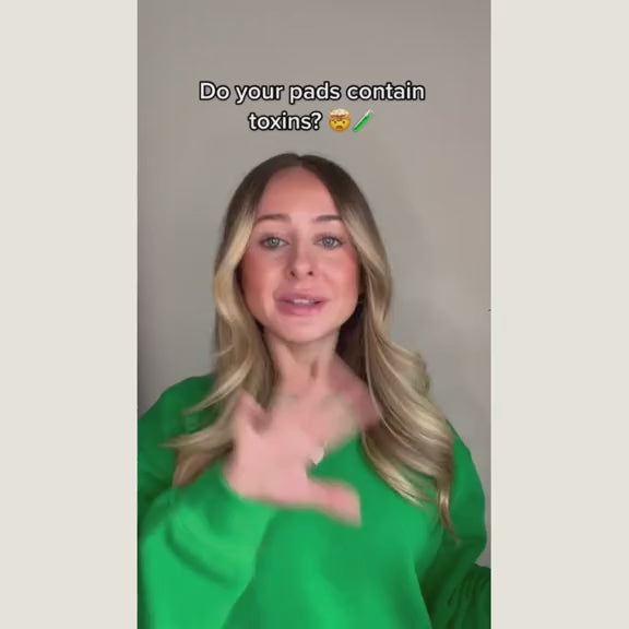 Load video: Reusable Eco Sanitary Pads - Washable &amp; Durable Period Pads (6 Pack) - Buy One Get One Half Price!