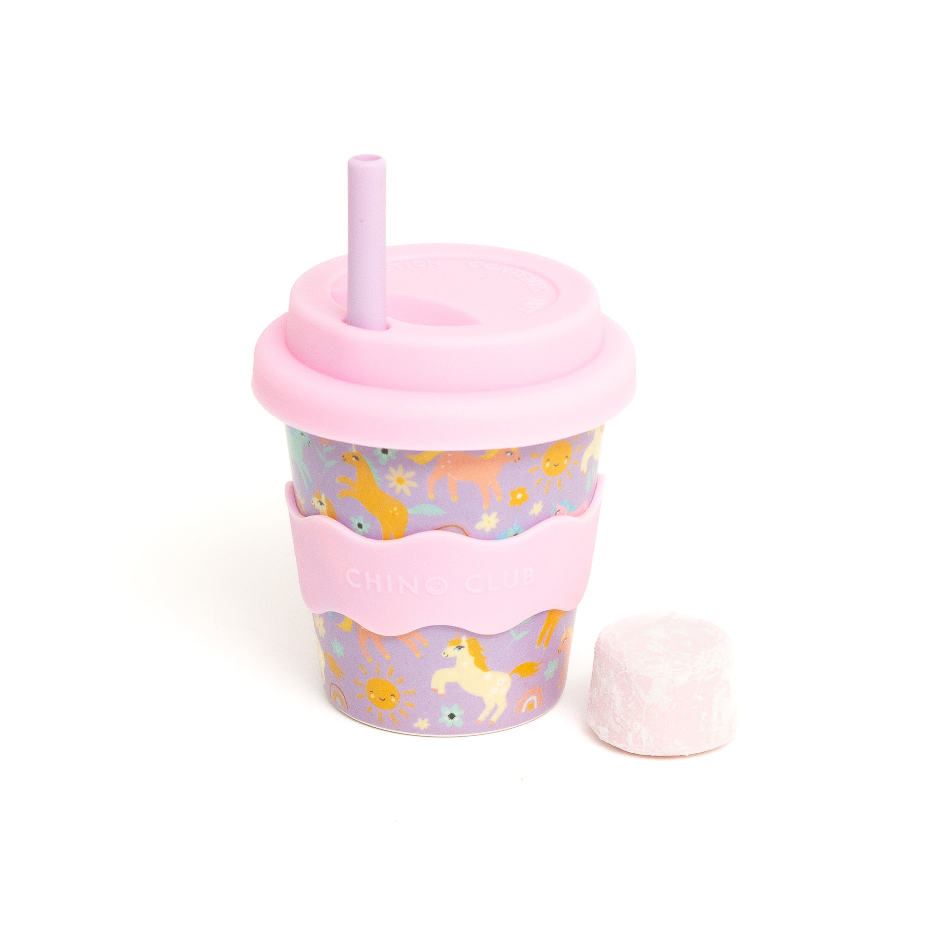 Purple Unicorn Babychino Cup 4oz (Straws Sold Separately) - REGN