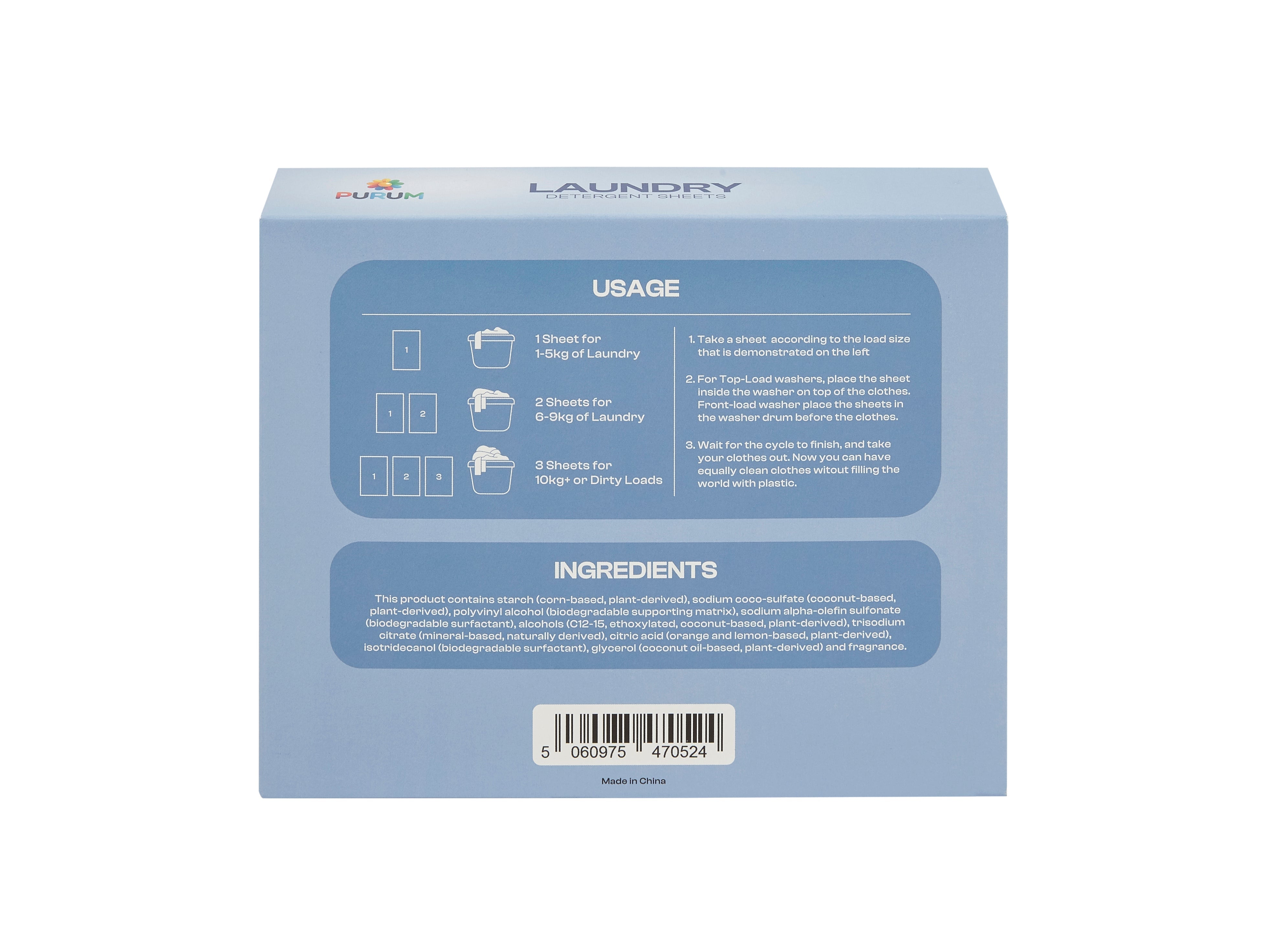 Purum Eco Laundry Mega Bundle – 320 Laundry Sheets + 1.375kg Scent Boosters - REGN