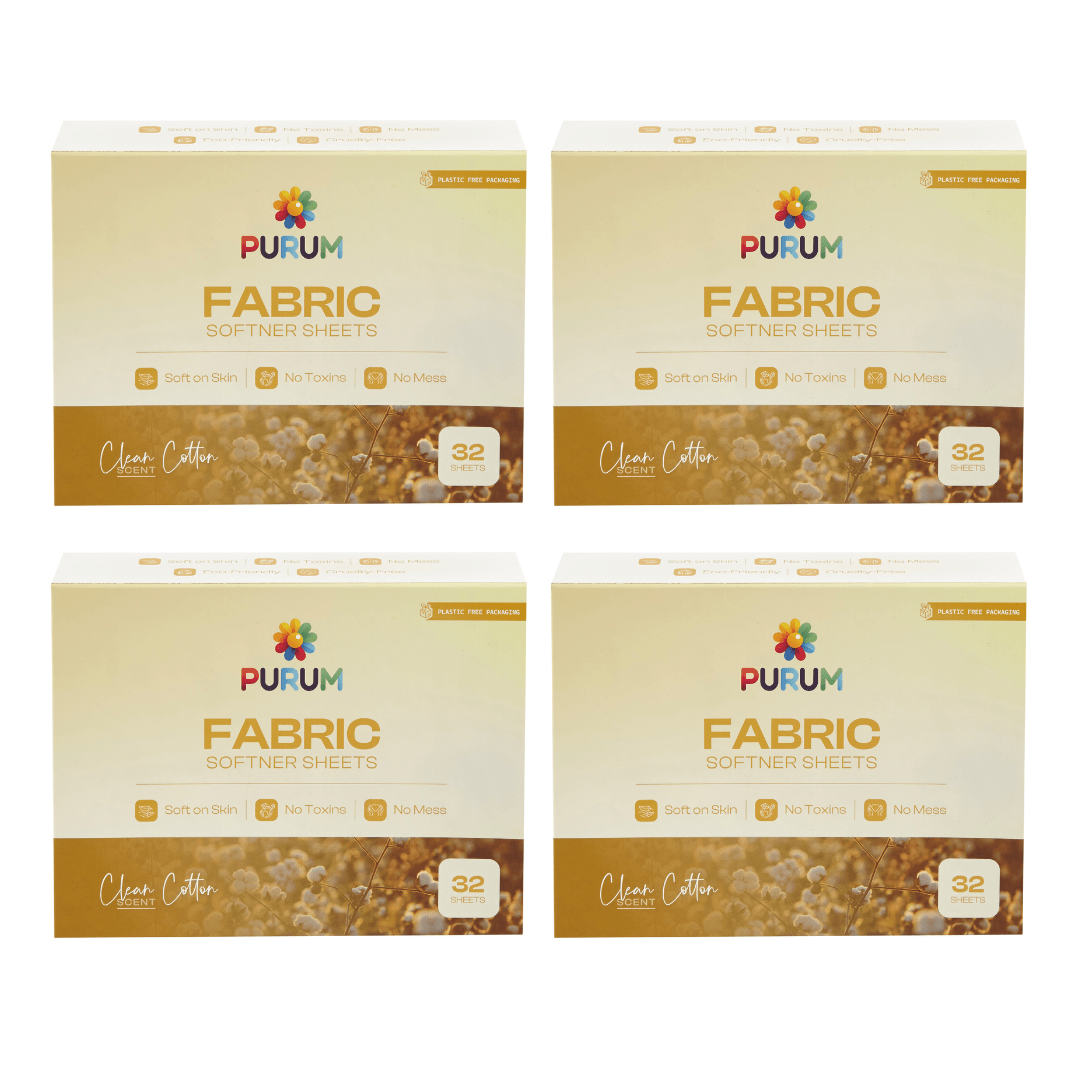 Purum Fabric Conditioner Sheets - Clean Cotton Scent - REGN