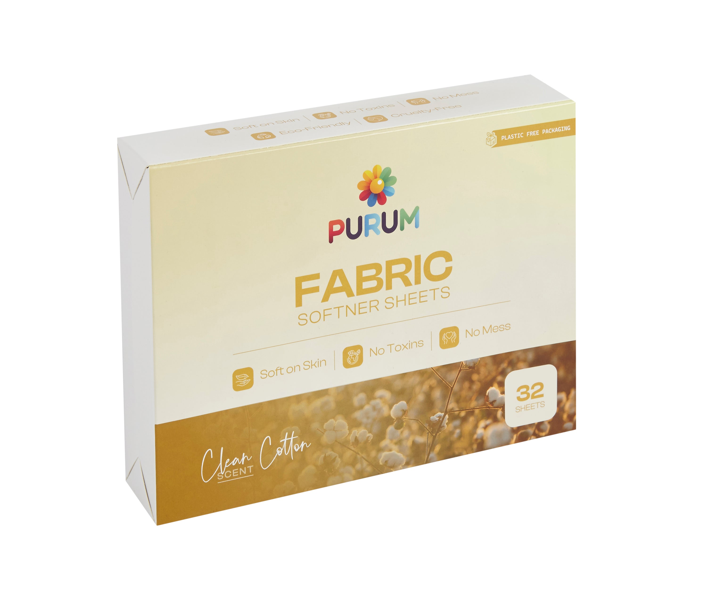 Purum Laundry Fabric Softener Sheets – 1 - Year Supply (192 Sheets) | Plastic - Free & Eco - Friendly | Save 50% - REGN