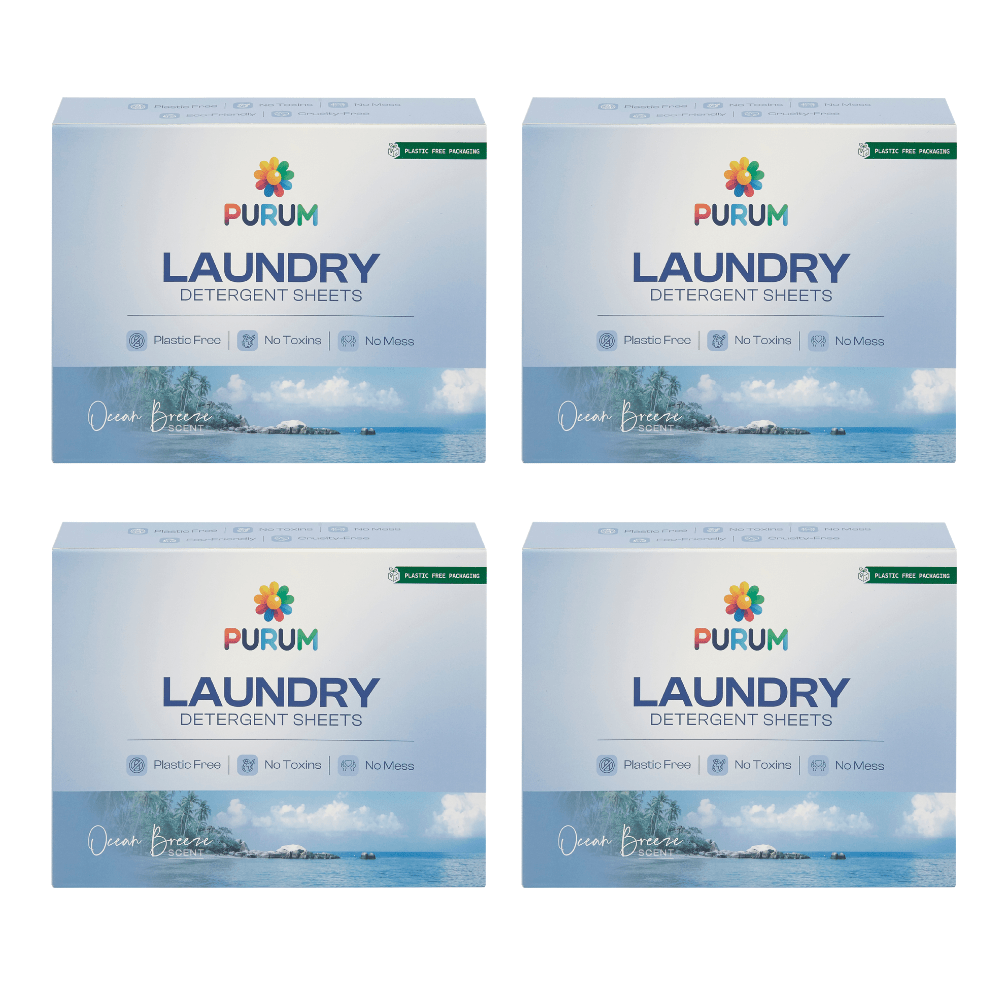 Purum Laundry Sheets 64 Pack - 4 Pack Bundle - REGN