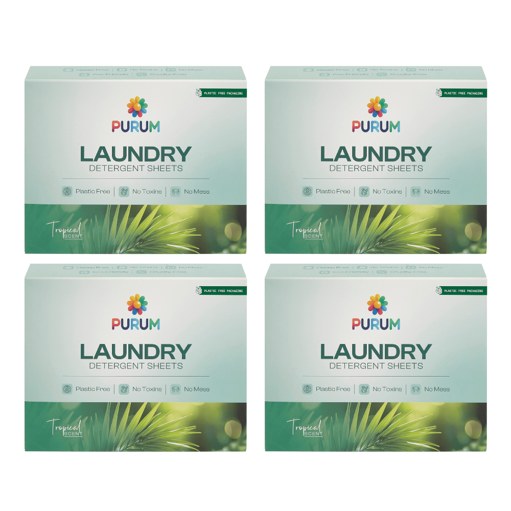 Purum Laundry Sheets 64 Pack - 4 Pack Bundle - REGN