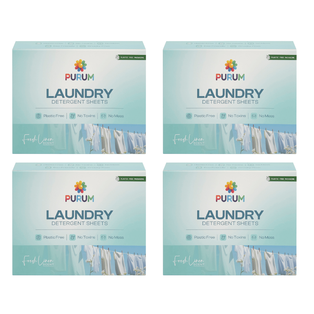 Purum Laundry Sheets 64 Pack - 4 Pack Bundle - REGN
