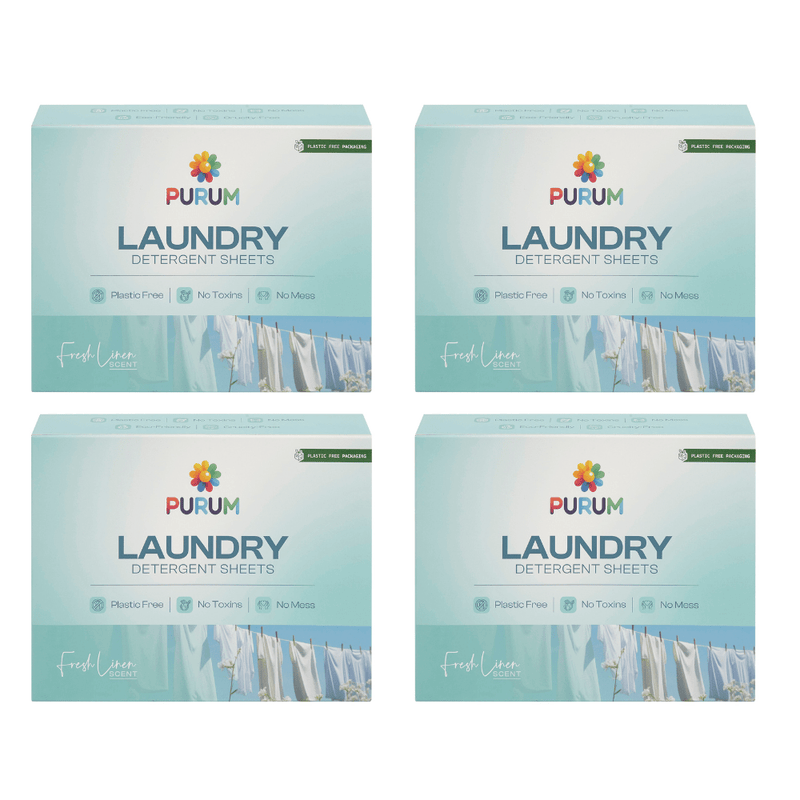 Purum Laundry Sheets 64 Pack - 4 Pack Bundle