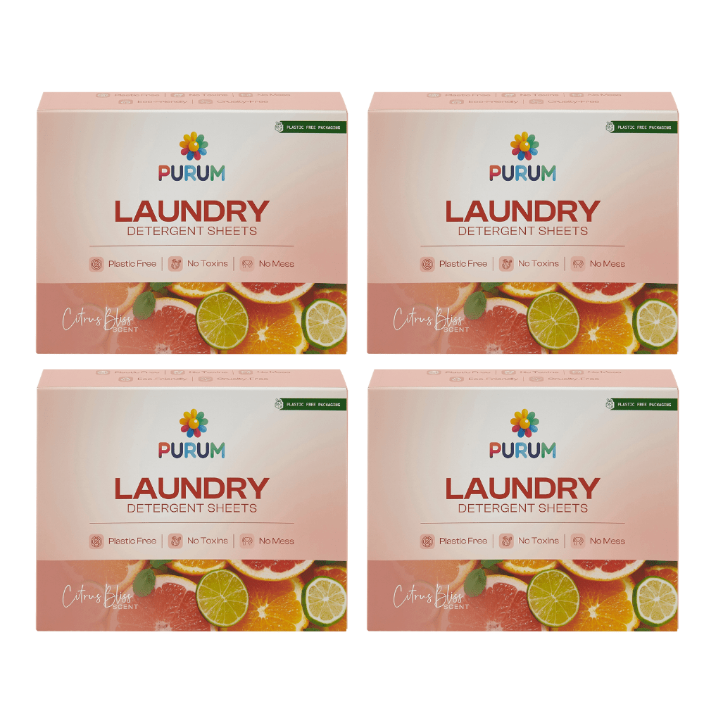 Purum Laundry Sheets 64 Pack - 4 Pack Bundle - REGN