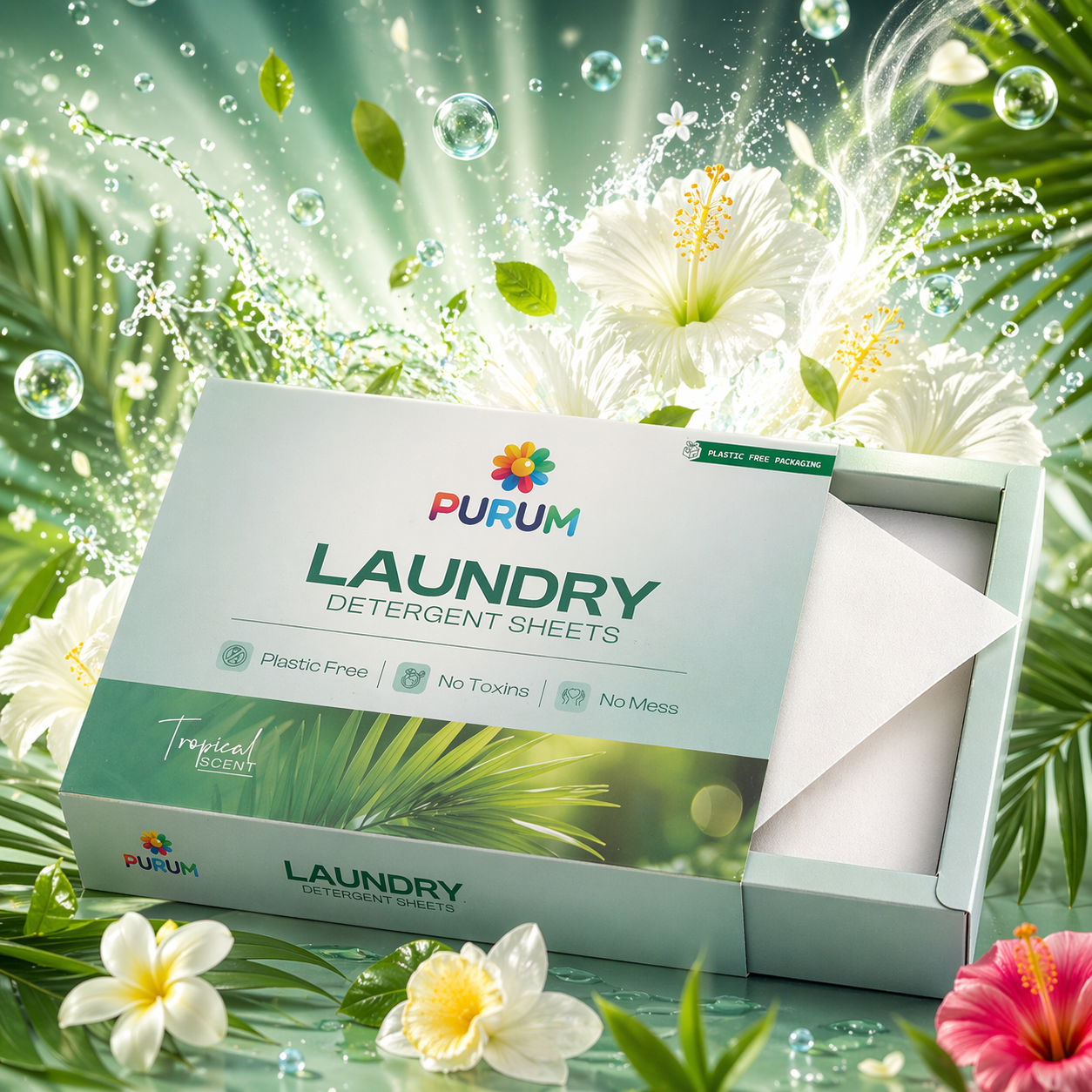 Purum Laundry Sheets - 64 Pack - REGN